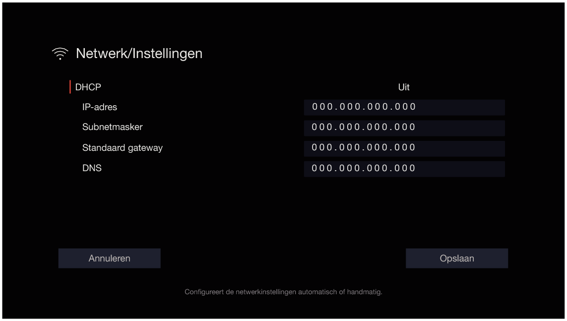 GUI NetworkSetup De